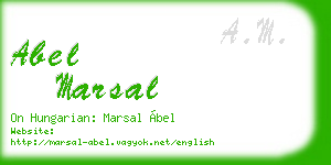 abel marsal business card
