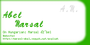 abel marsal business card